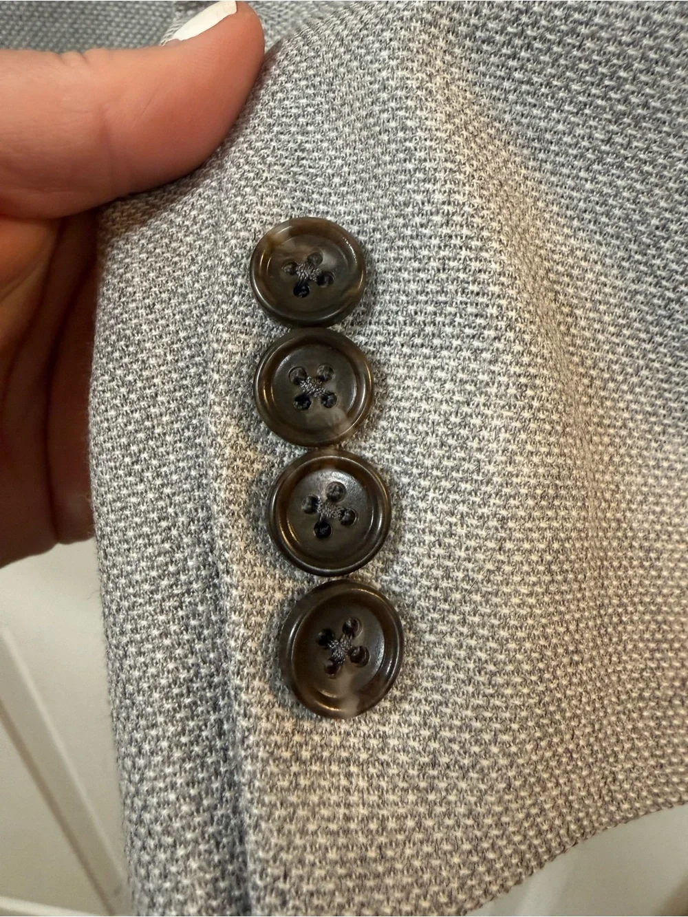 Bonobos VBC 100% wool sport coat blazer gray 44R standard fit Italian heritage